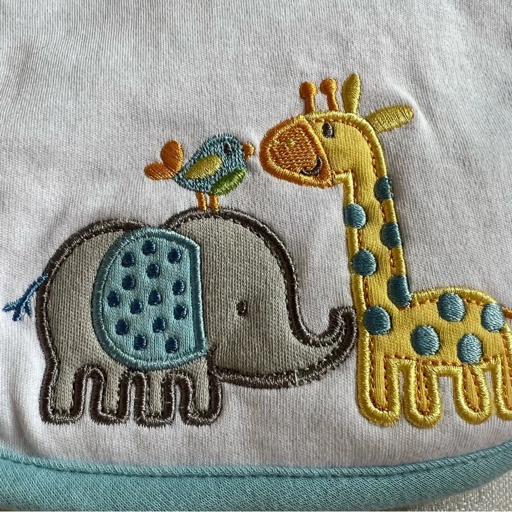 New Baby Bib / Burp Cloth Set